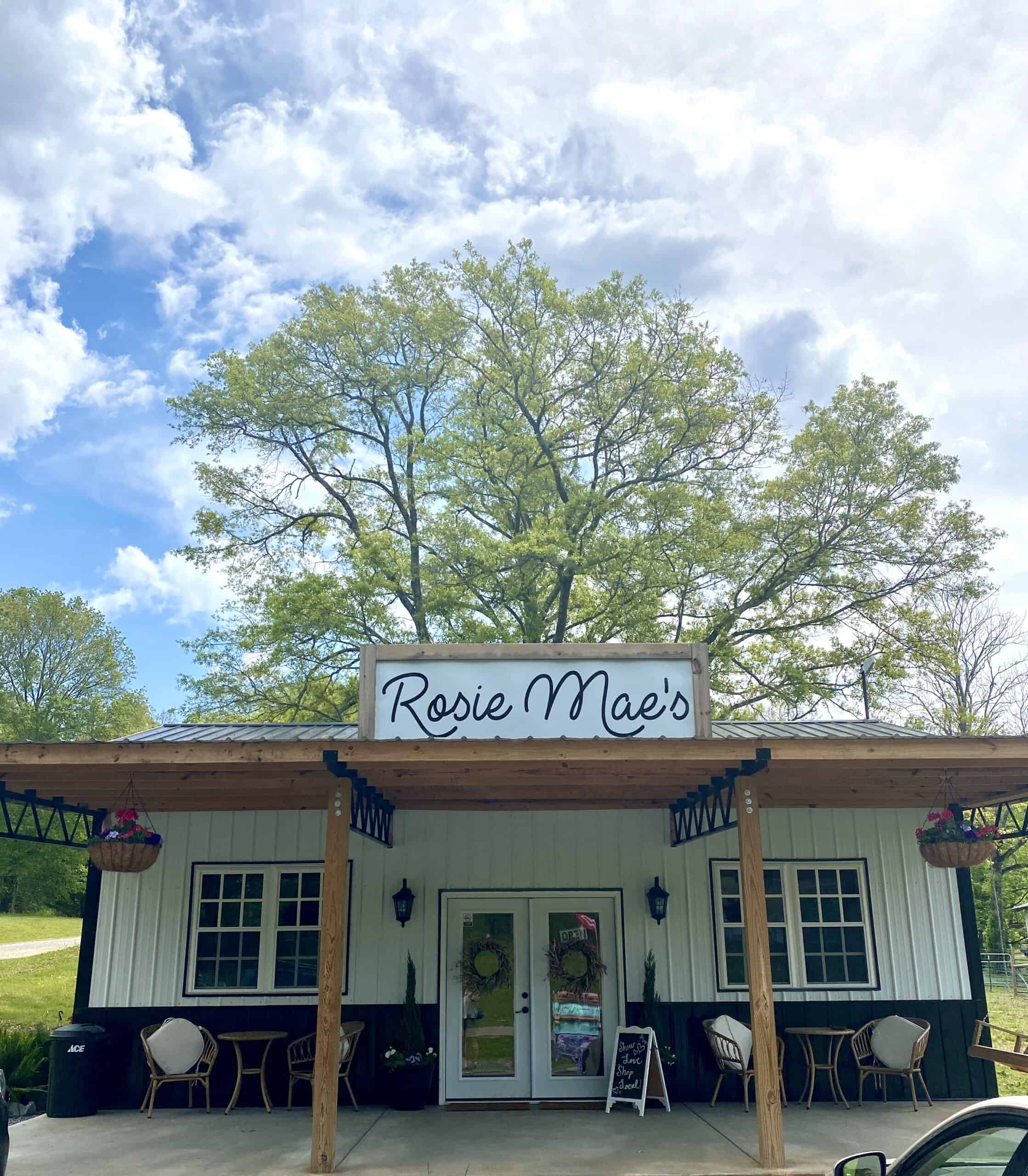The coffee shop at Rosie Mae's Alpaca Farm